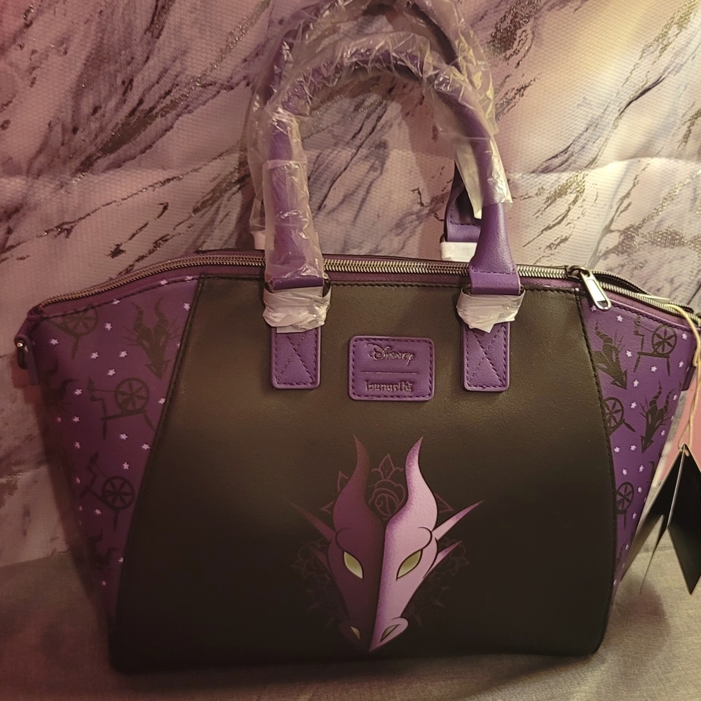 Loungfly Disney Evil Queen Satchel Crossbody💜New With Tags!💜 - Picture 3 of 4